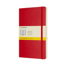 Notes MOLESKINE Classic L, 13x21cm, w kratk�, mi�kka oprawa, 192 strony, czerwony