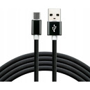 Kabel USB - USB-C EVERACTIVE 1m 3A silikonowy czarny (CBS-1CB)