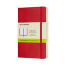 Notes MOLESKINE Classic P (9x14cm) g�adki, mi�kka oprawa, 192 strony, czerwony