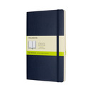 Notes MOLESKINE L (13x21cm) g�adki, mi�kka oprawa, sapphire blue, 192 strony, niebieski