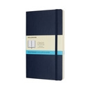 Notes MOLESKINE L (13x21cm) w kropki, mi�kka oprawa, sapphire blue, 192 strony, niebieski