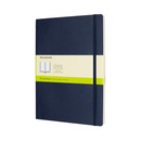 Notes MOLESKINE XL (19x25cm) g�adki, mi�kka oprawa, sapphire blue, 192 strony, niebieski