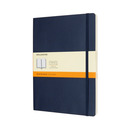 Notes MOLESKINE XL (19x25cm) w linie, mi�kka oprawa, sapphire blue, 192 strony, niebieski