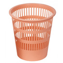 Kosz na �mieci DONAU LIFE, a�urowy, 12l, pastel, pomara�czowy