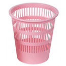 Kosz na �mieci DONAU LIFE, a�urowy, 12l, pastel, r&oacute;�owy