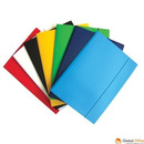 Teczka z gumk� DOTTS A4 lakierowana niebieska 390g (21234)