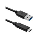 QOLTEC 50363 USB 3.1 type C male cable USB 3.0 A male 1.8m Black [Towar z magazynu zewntrznego (na specjalne zamwienie). Towar nie podlega zwrotowi. Czas oczekiwania do 5 dni roboczych.]