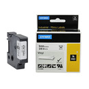 Dymo ta�ma do drukarek Rhino | 18443 | 9mm/5, 5m | czarny/bia�y | winylowa