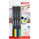 Pisak do porcelany e-4200 EDDING, 1-4 mm, blister, 4 szt., mix kolor&oacute;w