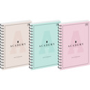Ko�ozeszyt A4 100k kratka 90g ACADEMY PASTEL