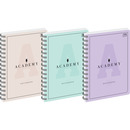 Ko�ozeszyt A5 100k kratka 90g ACADEMY PASTEL