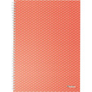 Ko³onotatnik Colour`Breeze A4 w kratkê koralowy 628478 ESSELTE