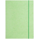 Teczka z gumką prostą NATUNA A4 preszpan jasna zielona 390g