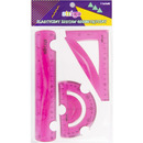 Zestaw geometryczny elastyczny r&oacute;�owy SSC072