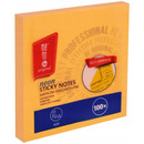 Bloczek samoprzylepny 75x75mm pomaraczowy neonowy 100kartek MB100-21-100 MemoBe