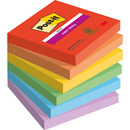 Karteczki samoprzylepne Post-it® Super Sticky, PLAYFUL, 76x76mm, 6x90 kart