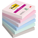 Karteczki samoprzylepne Post-it® Super Sticky, SOULFUL, 76x76mm, 6x90 kart.
