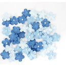Kwiaty papierowe NIEZAPOMINAJKI z perełką błękitne (50) 252034 Galeria Papieru