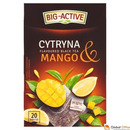 Herbata BIG-ACTIVE Cytryna & Mango 20 torebek/40g z kawakami owoców czarna