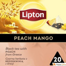 Herbata LIPTON PIRAMID PEACH Mango Brzoskwinia 20t czarna