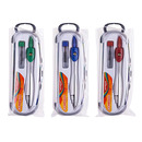 Cyrkiel KEYROAD, metalowy, w etui z grafitami, mix kolor&oacute;w