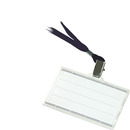 Identyfikator DONAU, z ta�m�, twardy, zawieszka, czarny