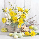 Serwetki Wielkanocne do koszyczka 33x33cm papierowe 20 sztuk na st&oacute;� WN-097 AHA