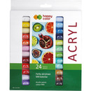 Farba akrylowa zestaw 24 kolor&oacute;w, 12ml HA 7370 0012-K24 HAPPY COLOR