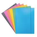 Teczka z gumką DONAU, karton, A4, 400gsm, 3-skrz., mix kolorów w kratę