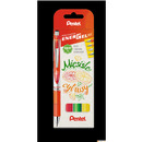 Pióro kulkowe ENERGEL 0, 7 mm, kpl.4 kolory MIÊSISTE CYTRUSY BL77-ST4BFGKPL PENTEL