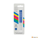 Wk�ad do d�ugopis&oacute;w QUINKFLOW niebieski (F) - 2 szt. na blistrze 2166542 PARKER