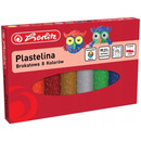 Plastelina szkolna brokatowa Zestaw 8 kolor&oacute;w 9589003 HERLITZ