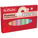 Plastelina szkolna pastelowa Zestaw 8 kolor&oacute;w 9588880 HERLITZ