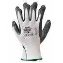 R�kawice REIS RTENI WS poliestrowe powlekane nitrylem bia�o-szare roz.8/M