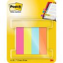 Znaczniki POST-IT&reg; (670-4POP-EU), papier, 12,7x44,4mm, 4x50 kart., mix kolor&oacute;w neon
