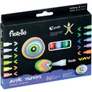 Markery akrylowe FIORELLO GR-1106 12 kolorów 160-2262