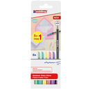 Pisak z cienk� ko�c&oacute;wk� e-1200 EDDING, 1 mm, 6 szt., blister, mix kolor&oacute;w