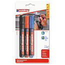 Marker permanentny e-300 EDDING, 1,5-3mm, 3 szt., blister, mix kolor&oacute;w