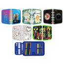 Pi&oacute;rnik szkolny GIMBOO, z wyposa�eniem, 1 komora, 2 przek�adki, mix kolor&oacute;w