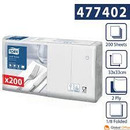 Serwetki Tork Advanced 33x33 kolor bia�y, celuloza (200szt.) 47740238, 2 warstwy