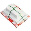 Gumki krzy�owe OFFICE PRODUCTS, �rednica 100mm, 1, 5x4mm, 60% kauczuku, 1000g, zgrzewka, zielone