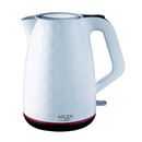 Czajnik elektryczny ADLER AD 1277, 1, 7L, tworzywo, bia�y
