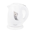 Czajnik elektryczny ADLER AD 08W, 1L, tworzywo, bia�y