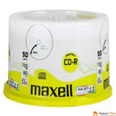 Pyta MAXELL CD-R 700MB 52x (50szt) PRINTABLE, white, do nadruku, cake 624006