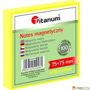 Notes elektrostatyczny 75x75mm 100k �&oacute;�ty 456959 TITANUM bloczek