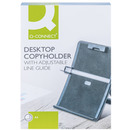 Uchwyt na dokumenty Q-CONNECT A4, z linijk�, regulowana prowadnica