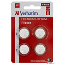 Baterie VERBATIM LITHIUM CR2025 BLISTER 4szt. 49532