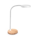 Lampka na biurko CEP CLED-0290, Flex, bia�y z el. drewna