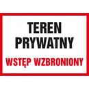 Znak TDC, Teren prywatny wst�p wzbroniony