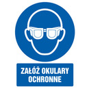 Znak TDC, Za�&oacute;� okulary ochronne